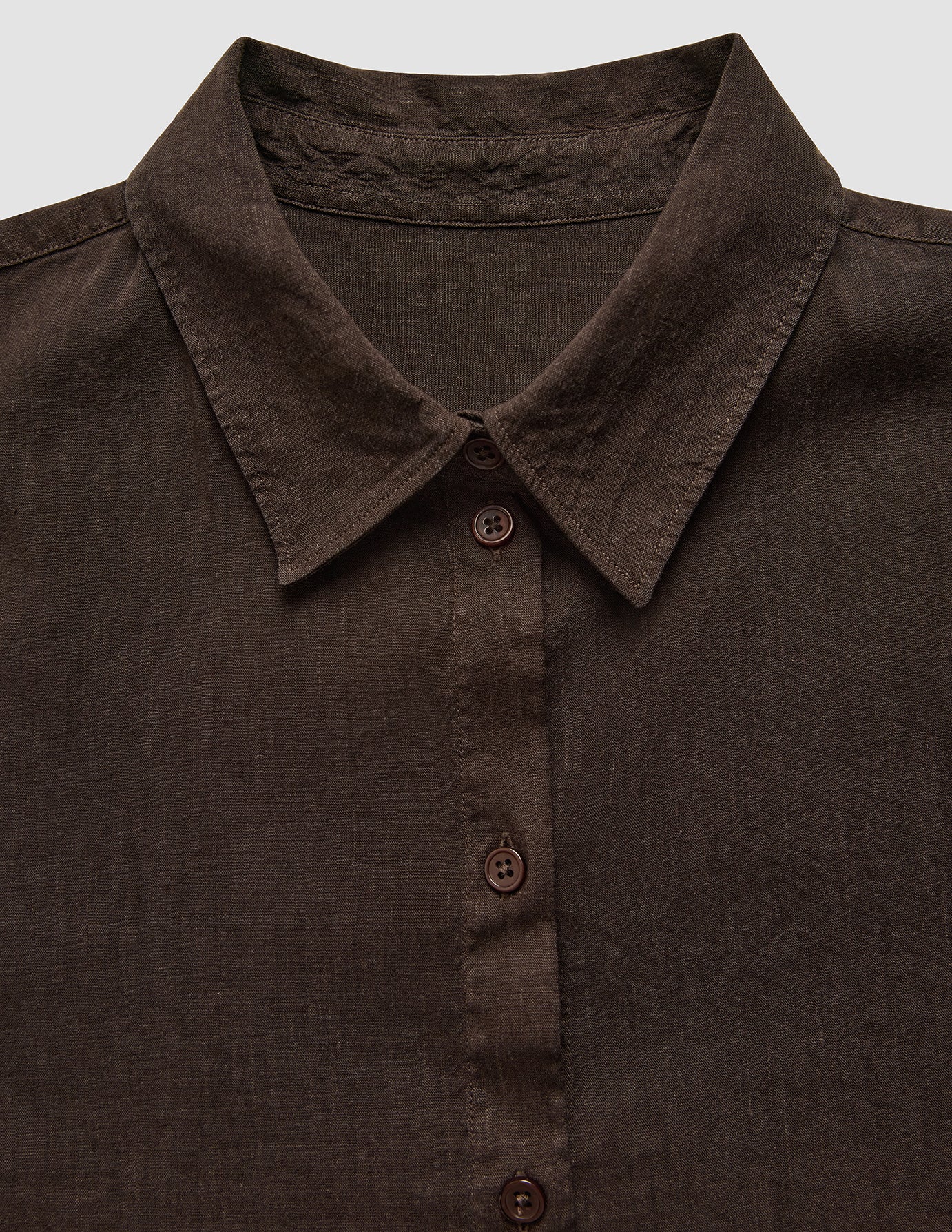 Women's Linen Shirt Espresso